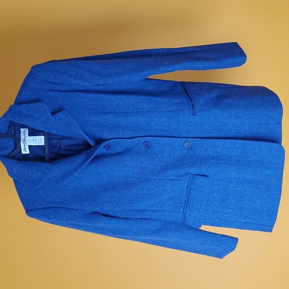 VTG Norm Thompson Women blazer LS 100% wool 2 pocket sz 6